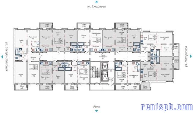 Продам квартиру  в новостройке     
2-к квартира  52.7 м²  на 8 этаже  16-этажного кирпичного дома