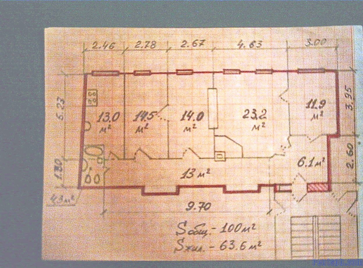 Аренда квартиры,  на длительный срок, СПб., Боровая д.19 Б