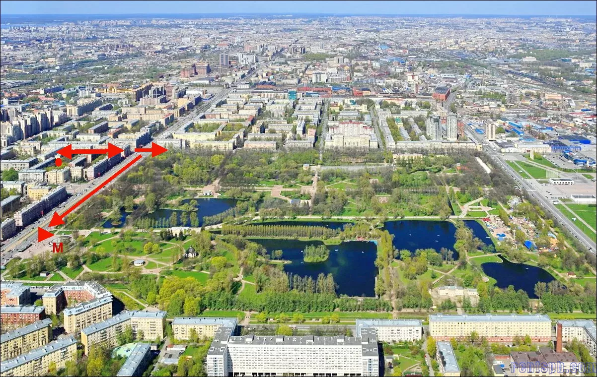ул. Кузнецовская 15/Московский проспект  рядом Парк Победы
