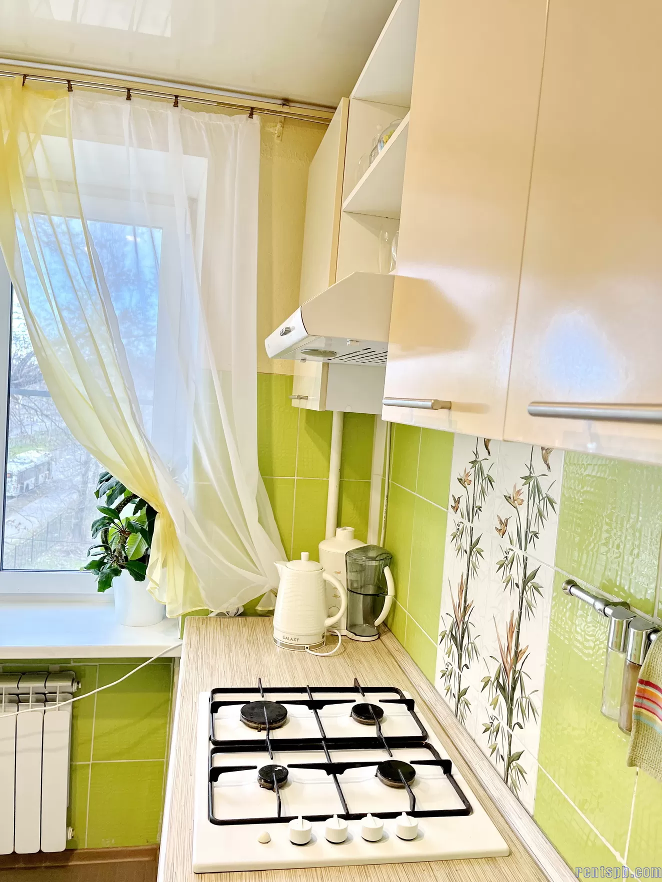 Rentspb Yellow apartment near metro Elizarovskay  for 1-5 person