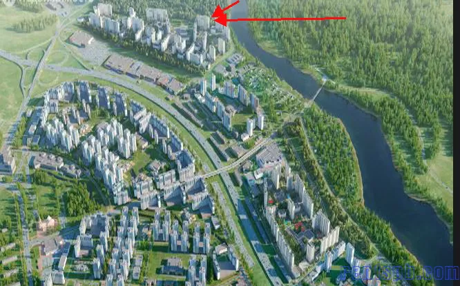 ЖК Цветной город- вид лесопарк- вид вода- Пейзажная 18 корпус 1