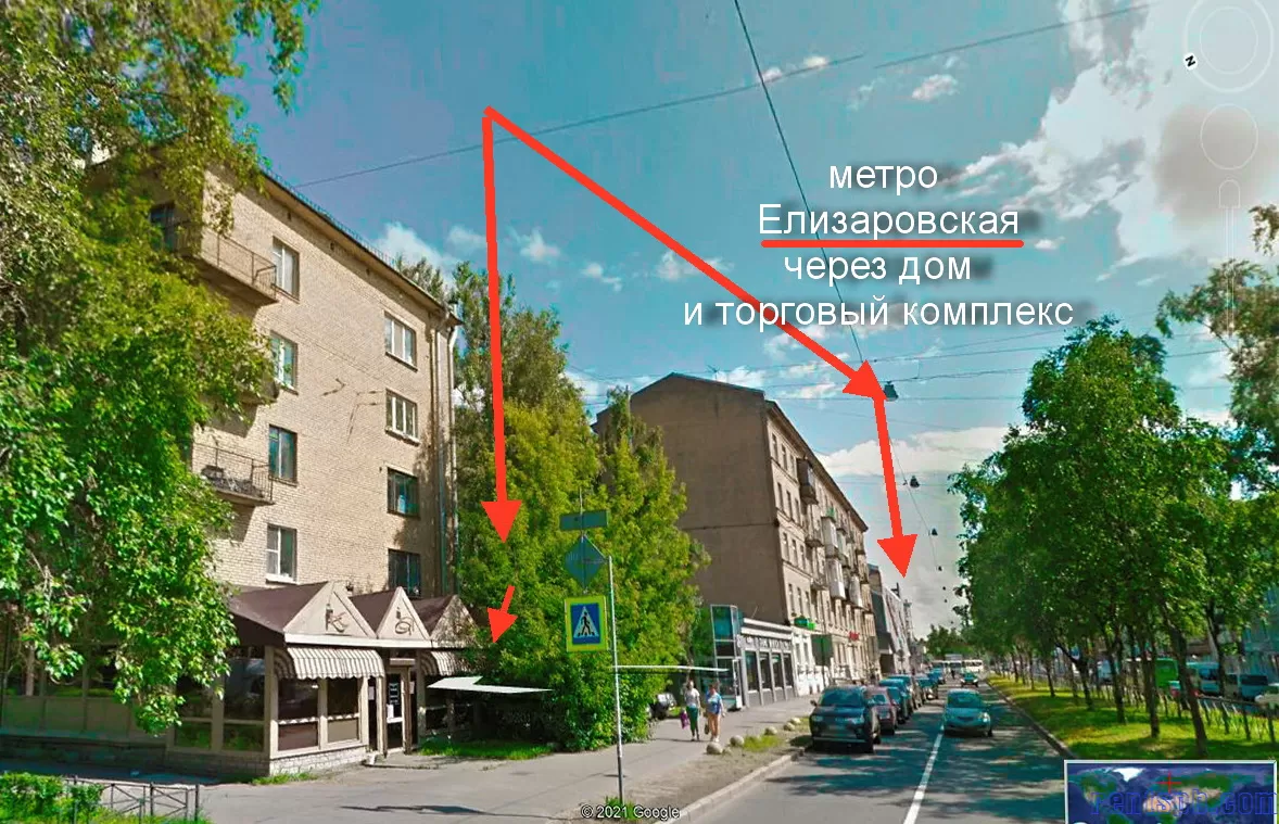 на месяц любой срок  метро Елизаровская ул. Ольмиснкого 14