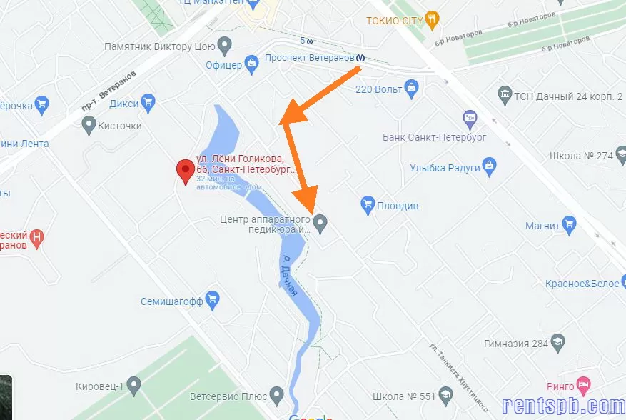 сдам квартиру у метро Проспект Ветеранов Лени Голикова 66